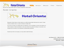 Tablet Screenshot of hotel-oriente.com.uy