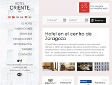 Tablet Screenshot of hotel-oriente.com